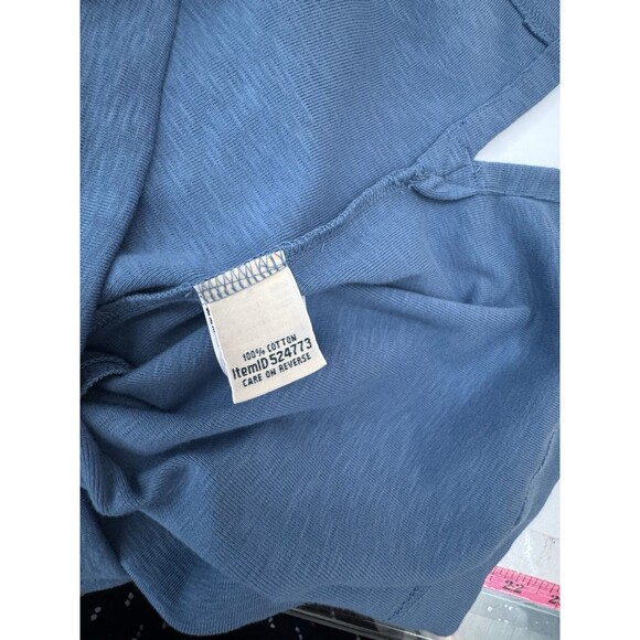 LL Bean Rocky Coast Slub Knit Split Neck Dress, NWT, Blue, Size MEDIUM - Picture 7 of 9